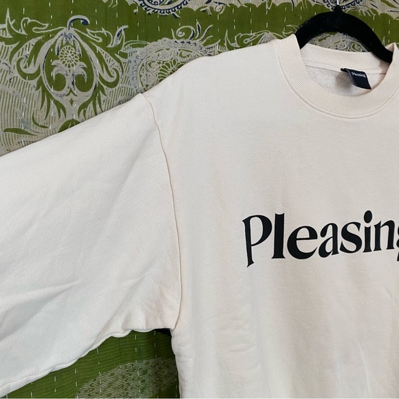 Pleasing by Harry Styles Cream Crewneck Sweatshirt Size Small - Picture 7 of 15